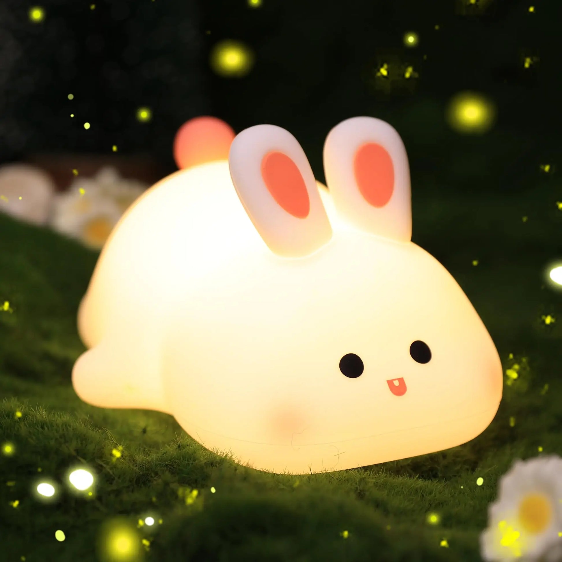 Cartoon Capybara Design Rechargeable Night Light - Portable Touch Control Lamp for Bedroom and Living Room, Ideal Gift for Christmas and New Year