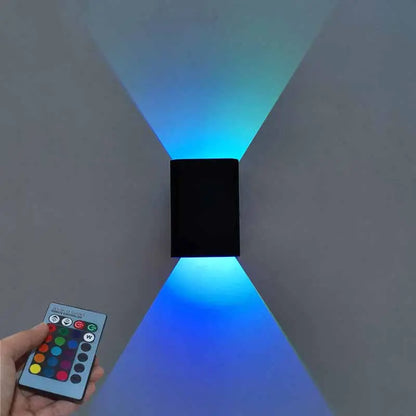 Nordic Style RGB LED Wall Lamp - Versatile Modern Lighting for Bedrooms, Staircases, and Living Areas