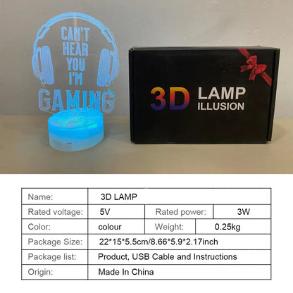 3D Earpods Design LED Desk Lamp, USB Powered Decorative Night Light for Home, Bedroom, and Living Room - Ideal Atmosphere Light and Gift for Men and Boyfriends