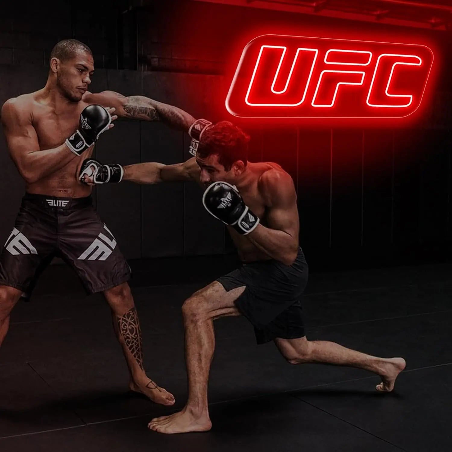 Adjustable UFC Neon Wall Light - USB Powered Ambient Lamp for Gaming Bedrooms and Special Occasions